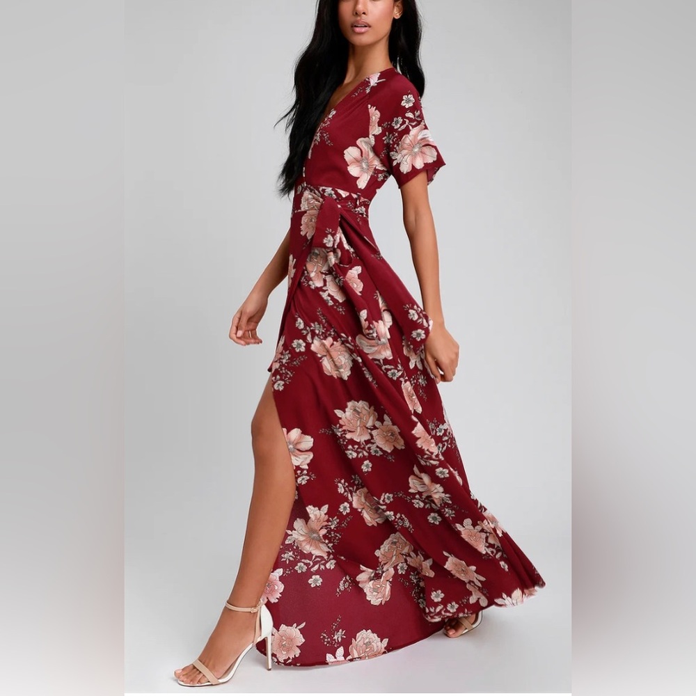 Cotton Candy Red and Pink V-Neck Sundress